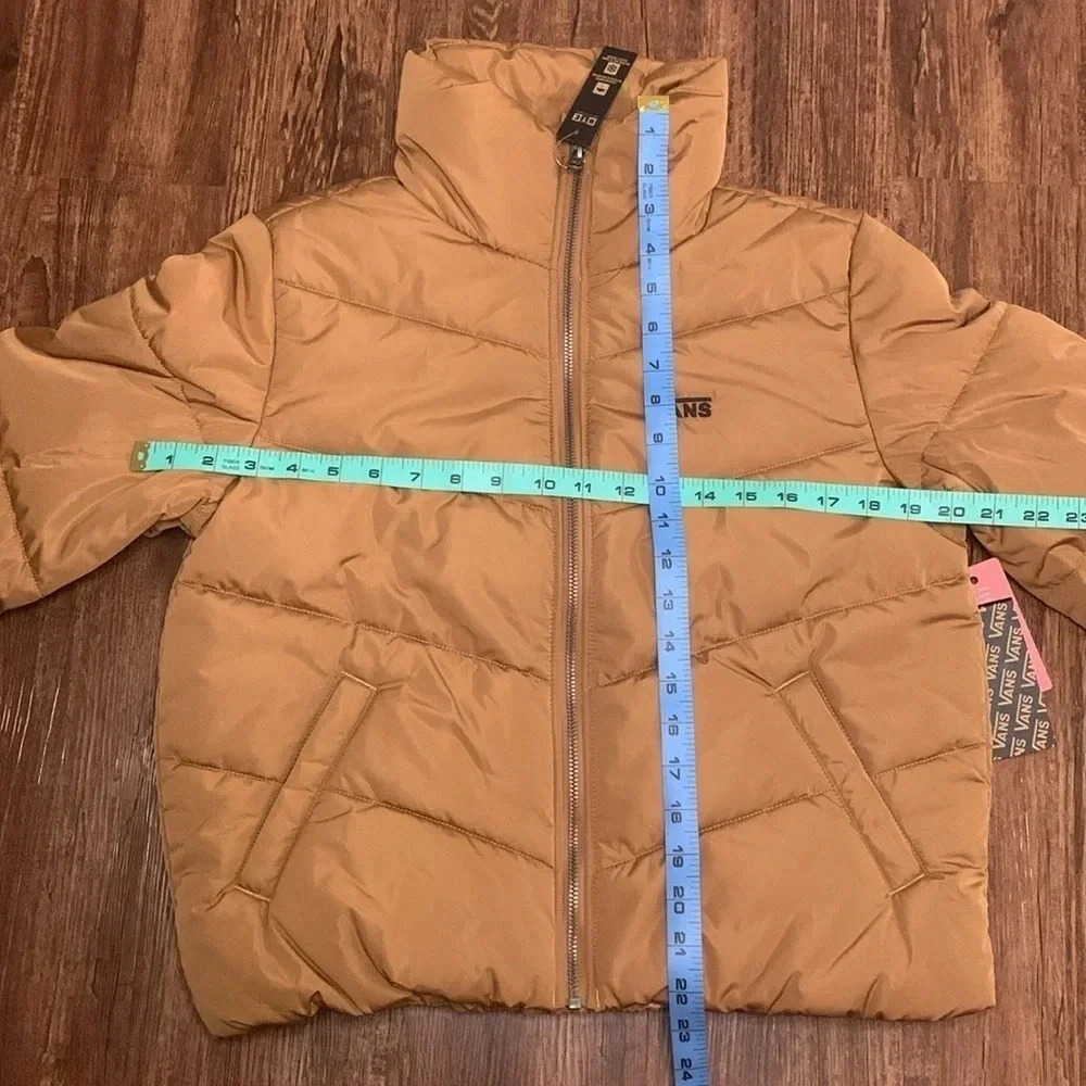 VANS Women’s Jacket Cropped Brown Size XS NWT - Picture 7 of 11